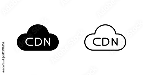 Content Delivery Network Vector Icon