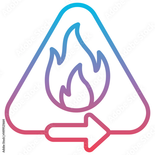 Flammable Material Icon