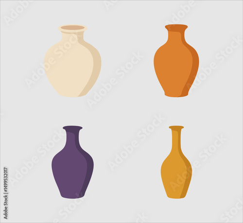colored vase illustration