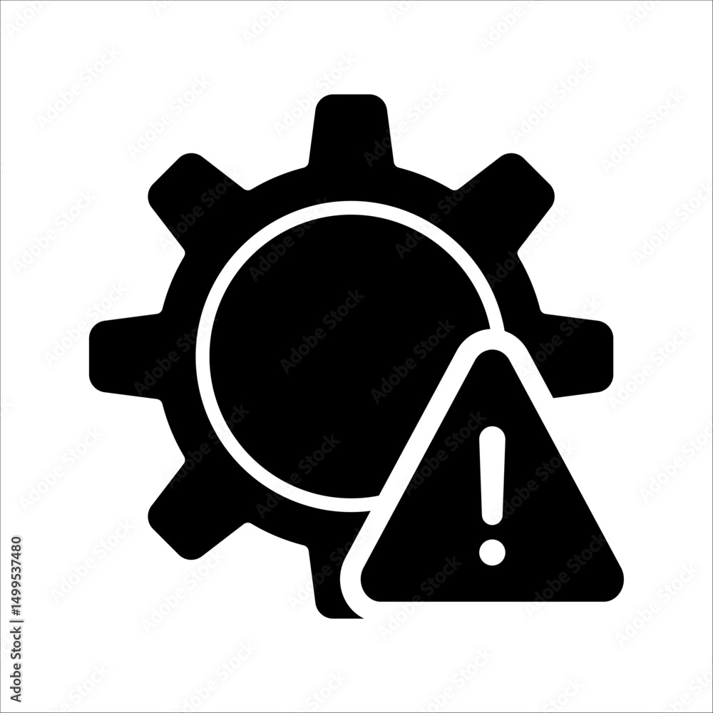 Fototapeta premium thin line failure Icon Symbol isolated wh kground. vector illustration. color editable.