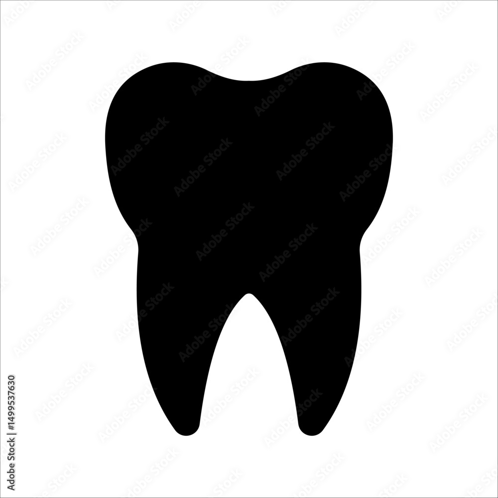 tooth Icon Symbol isolated wh kground. vector illustration. color editable. tooth Icon Symbol isolated wh kground. vector illustration. color editable.