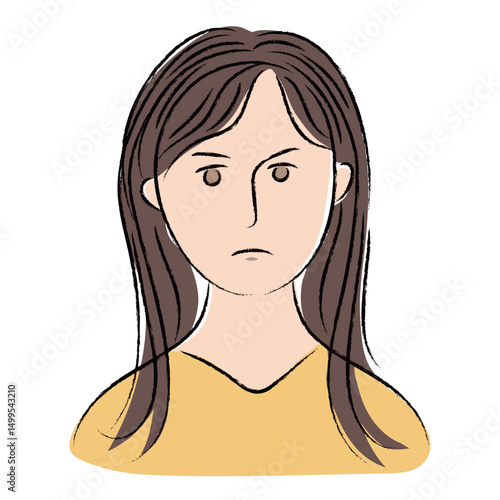 怒っている女性、不満、怒り