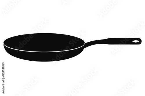 frying pan isolated on white