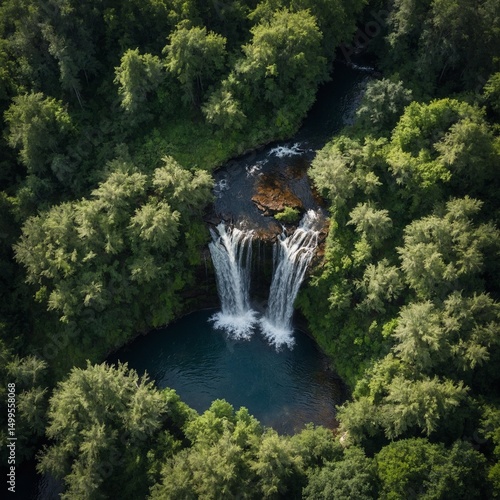 waterfall in plitvice national park