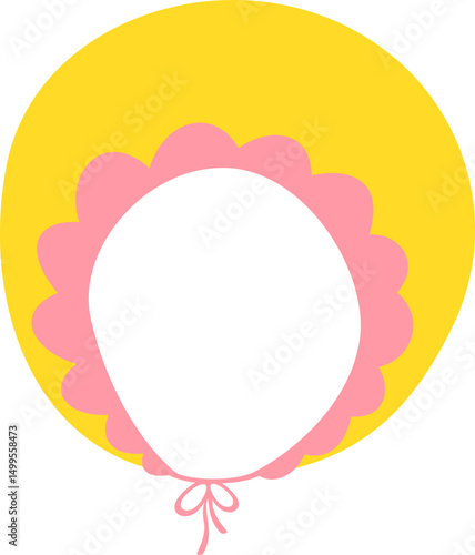 Newborn baby decoration, baby shower, gender reveal, postcard, invitation illustration. Vector isolated.