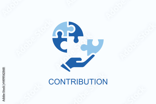 Contribution Icon Or Logo Isolated Vector Illustration