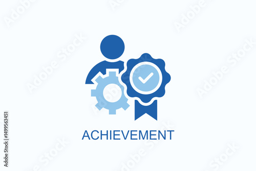 Achievement Icon Or Logo Isolated Vector Illustration