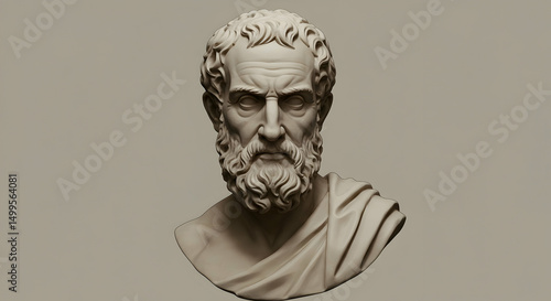Ancient Greek philosopher bust sculpture art history wisdom knowledge education Socrates Plato Aristotle