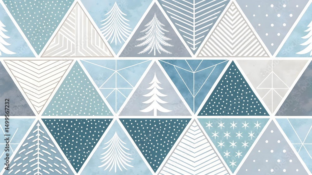 Geometric Winter Pattern Geometric Winter Pattern