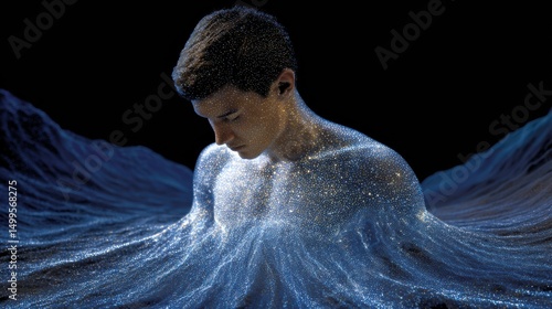 Visual representation of invisible technology depicted as a heat map surrounding a person.