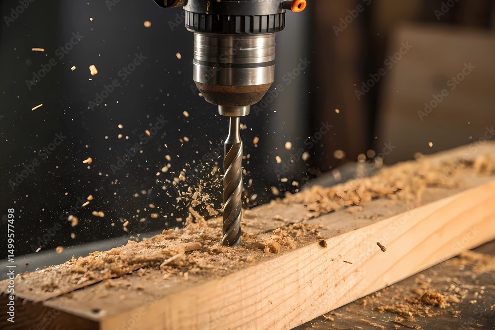 Renovation process in a residential apartment focusing on woodworking activities with power tools Renovation process in a residential apartment focusing on woodworking activities with power tools