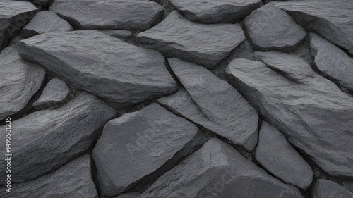 Rough Black Basalt Texture