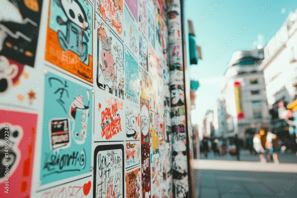 custom made wallpaper toronto digitalColorful street art mural