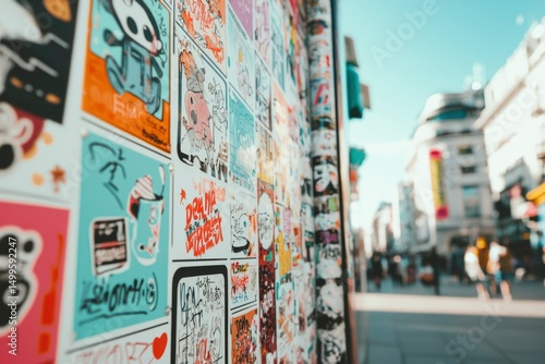 Wallpaper Mural Colorful street art mural Torontodigital.ca