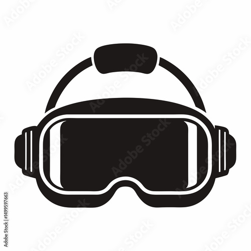 helmet and goggles