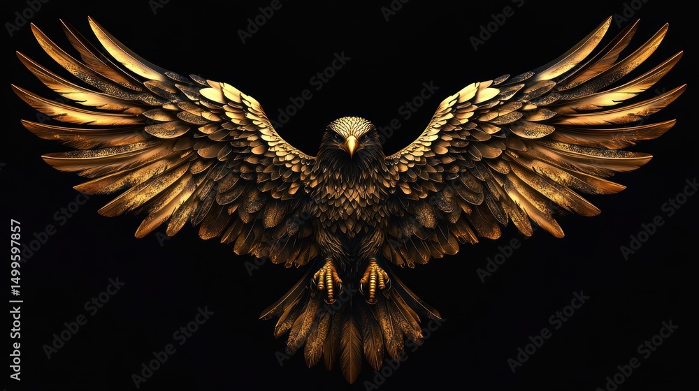 Obraz premium Golden Eagle in Flight (3)