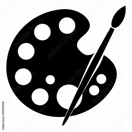 palette and brushes