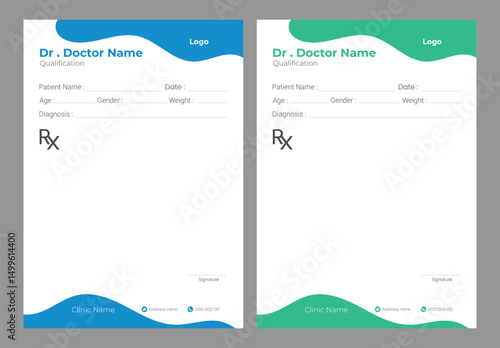   Doctor business letterhead template
