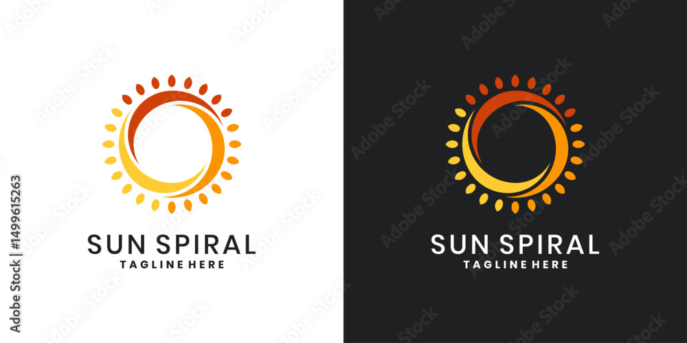 Fototapeta premium Sun logo vector design template