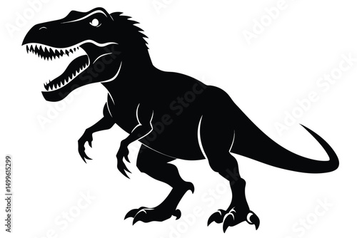 dinosaur tyrannosaurus rex black and white reptile animal