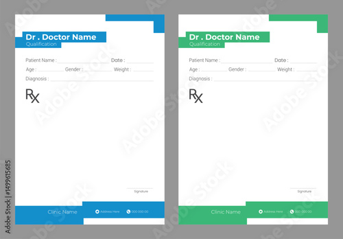  Doctor prescription pad template design
