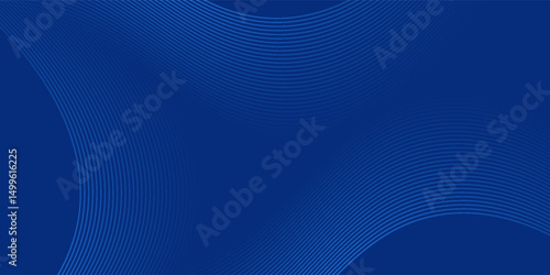 Abstract blue modern background with smooth lines. Dynamic waves. vector illustration.