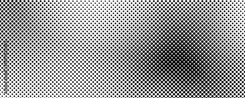 Monochrome halftone background with dots