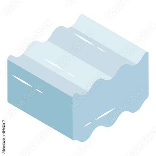 Unique design icon of concrete block 
