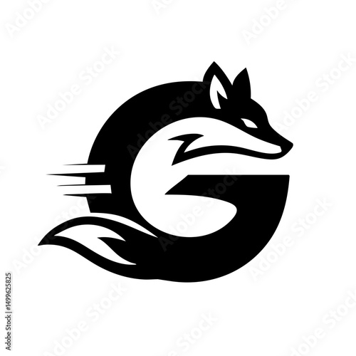 The Fox and Letter G Logo Icon Symbol Emblem