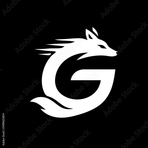 The Fox and Letter G Logo Icon Symbol Emblem