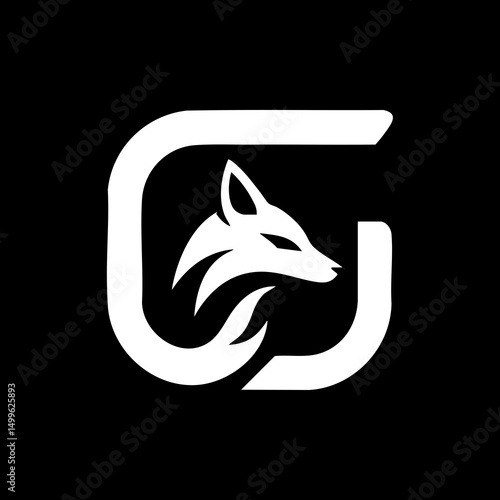 The Fox and Letter G Logo Icon Symbol Emblem