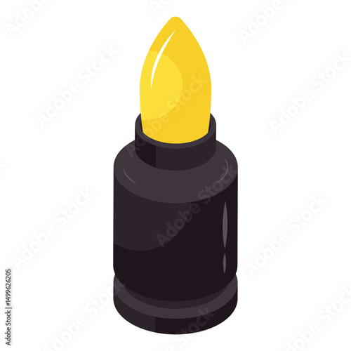 Trendy vector design of bullet 