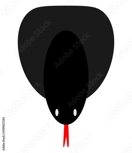 illustration of king cobra coconut top view