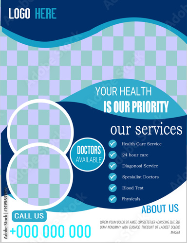 This is a Medical Poster Template. You will get  it very well organized proper name groups and proper name layers. Very easy to edit very easy to insert images very easy to chan