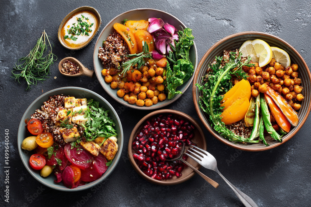 Creative Food Display for Buddha Bowls - Healthy Eating as Art Creative Food Display for Buddha Bowls - Healthy Eating as Art