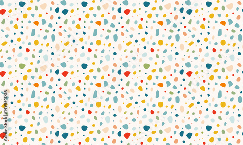 Colorful Modern Terrazzo Seamless Pattern
