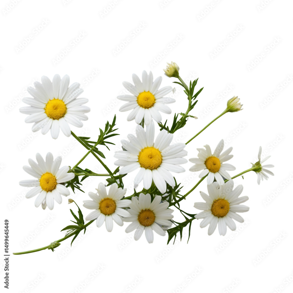 Obraz premium daisies isolated on white background