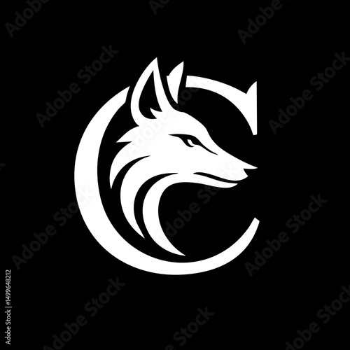 The Fox and Letter C Logo Icon Symbol Emblem