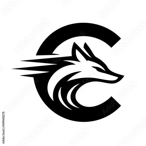 The Fox and Letter C Logo Icon Symbol Emblem