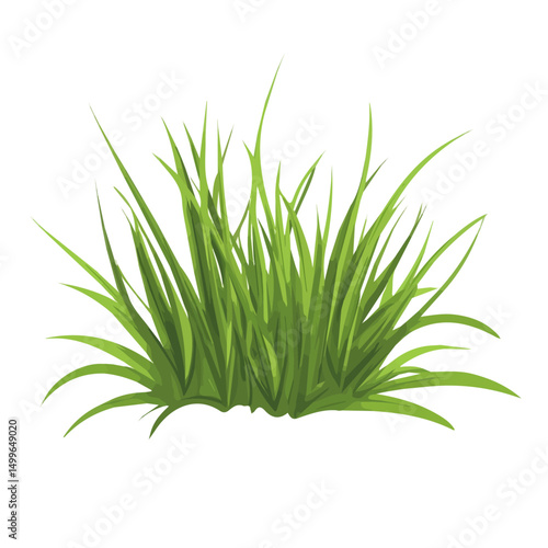 My very Simple flat 2D icon, grass patch isolated on a white background, vector, flat design, animation design, simple flat 2D icon, minimalist design, vector design, eps