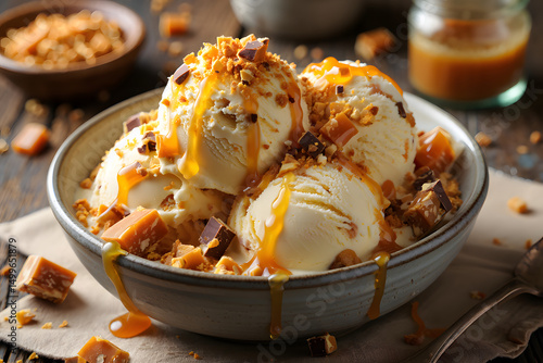 ice cream with chocolate