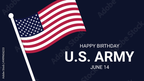 The Birthday of the U.S Army Banner