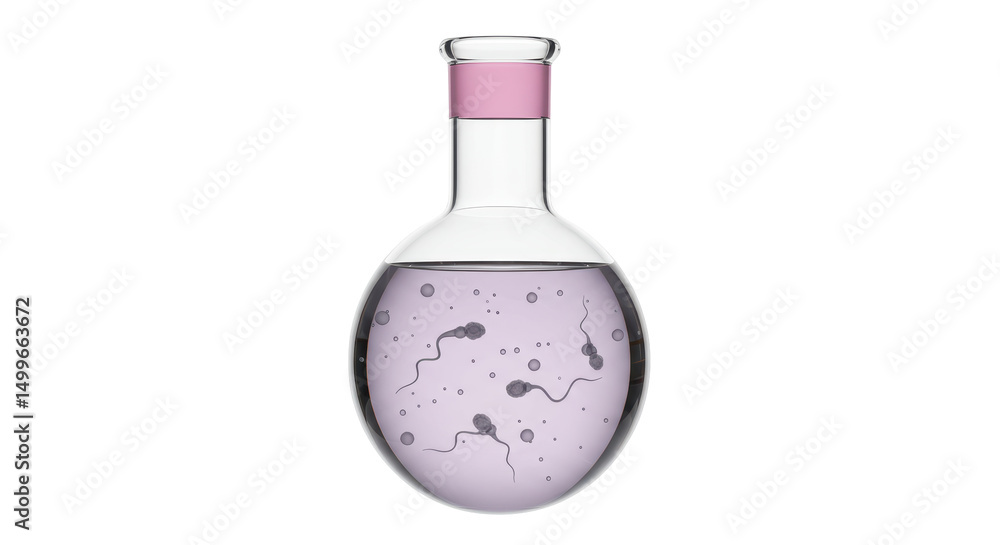 Isolated Flask with Sperm Isolated Flask with Sperm