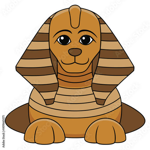 The great sphinx of giza with its detailed face and form