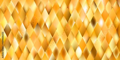 Glowing gold abstract background with diamond shaped gradient