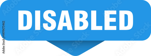 disabled sticker. disabled sign on transparent background