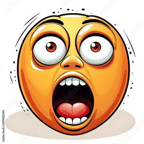 Professional stock photo of a person showing a shocked facial expression with wide eyes and open mouth