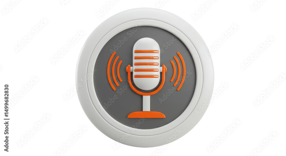 Isolated Microphone Icon Isolated Microphone Icon