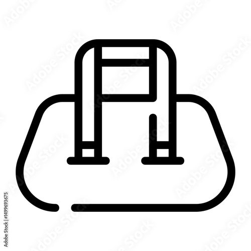 sport bag line icon