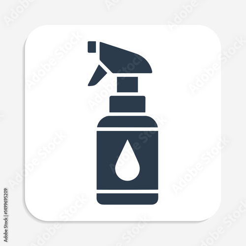 Sanitizer Spray Bottle Icon – Hygiene and Disinfecting Essentials Vector